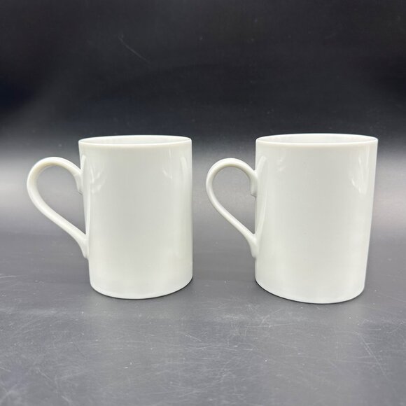 Vintage Geisha Girl Mugs Asian Style Japan Ceramic Set of 2 Red Blue Pink - Picture 4 of 9